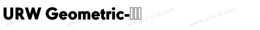 URW Geometric字体转换
